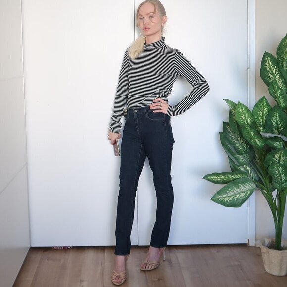 DKNY Slim Fit Skinny Dark Blue Jeans - Picture 11 of 12